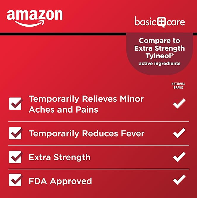 Amazon Basic Care Extra Strength Pain Relief